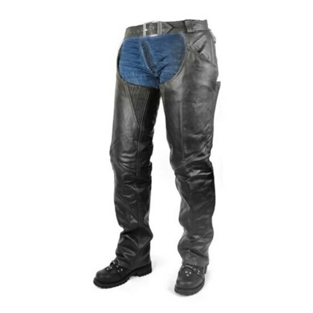 Vintage Motorcycle Leather Chaps